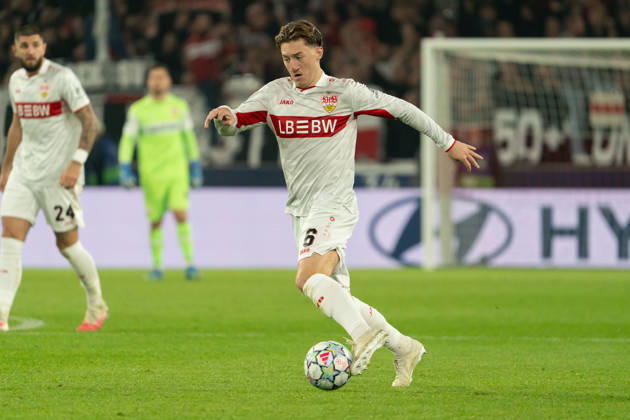 Angelo Stiller (VfB Stuttgart, 06) am Ball, Aktion, Dribbling, dribbeln, Angriff, GER, VfB Stuttgart vs. Atlà tico Madrid, Fussball, UEFA Champions League, Spieltag 3, Spielzeit 2026 2027, 20.10.2026, GER, VfB Stuttgart vs. Atlà tico Madrid, Fussball, UEFA Champions League, Spieltag 3, Spielzeit 2026 2027, 20.10.2026, Stuttgart Copyright: xEibner-Pressefoto EdwardxCheungx EP_ECG