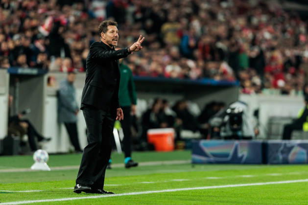 STUTTGART, GERMANY - OCTOBER 20: Diego Simeone (Head Coach Atletico de Madrid) gestures during the UEFA Champions League match between VfB Stuttgart vs. Atletico de Madrid at Arena Stuttgart on matchday 3 of the UEFA Champions League on October 20, 2026 in Stuttgart, Germany. Baden-Wuerttemberg Germany Copyright: xSteffiexWunderlx