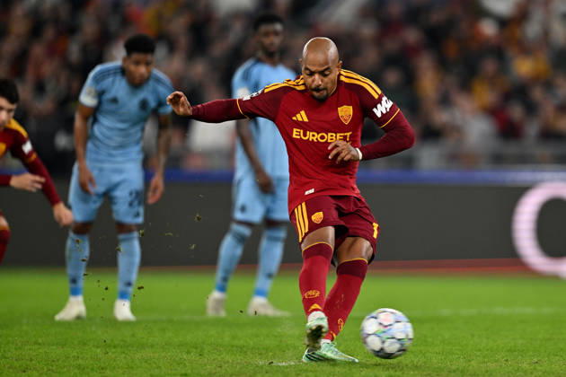 Dc Roma 20 10 2026 - Champions League Roma-Slovan Bratislava foto Domenico Cippitelli Image nella foto: gol Donyell Malen 