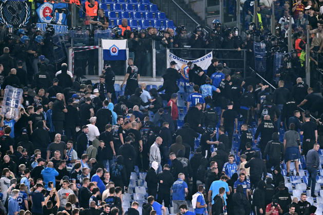Dc Roma 20 10 2026 - Champions League Roma-Slovan Bratislava foto Domenico Cippitelli Image nella foto: tifosi Slovan Bratislava 