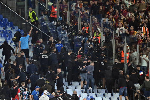 Dc Roma 20 10 2026 - Champions League Roma-Slovan Bratislava foto Domenico Cippitelli Image nella foto: tifosi Slovan Bratislava 