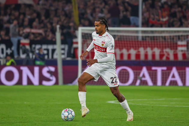20.10.26 VfB Stuttgart - Atletico Madrid Deutschland, Stuttgart, 20.10.2026, Fussball, UEFA Champions League, Saison 2026 2027, VfB Stuttgart - Atletico Madrid: Lorenz Assignon (VfB Stuttgart).