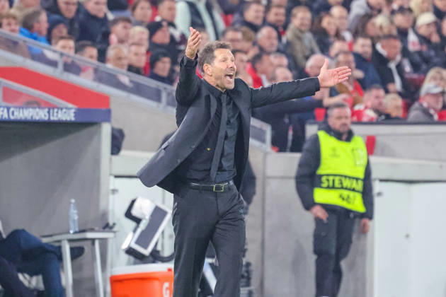 20.10.26 VfB Stuttgart - Atletico Madrid Deutschland, Stuttgart, 20.10.2026, Fussball, UEFA Champions League, Saison 2026 2027, VfB Stuttgart - Atletico Madrid: Diego Simeone (Trainer Atletico Madrid).