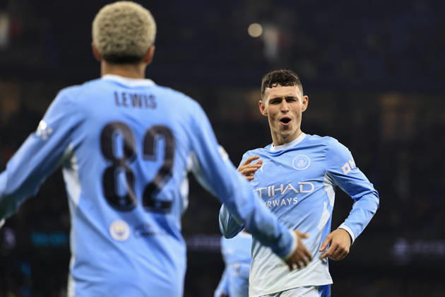 Manchester City v AEK Athens, Champions League Phil Foden (47) of Manchester City celebrates scoring to make it 4-1 during the Champions League match between Manchester City and AEK Athens at the Etihad Stadium, Manchester, UK on 20 October 2026. Manchester Etihad Stadium Manchester UK Editorial use only , Copyright: xConorxMolloyx PSI-25037-0078