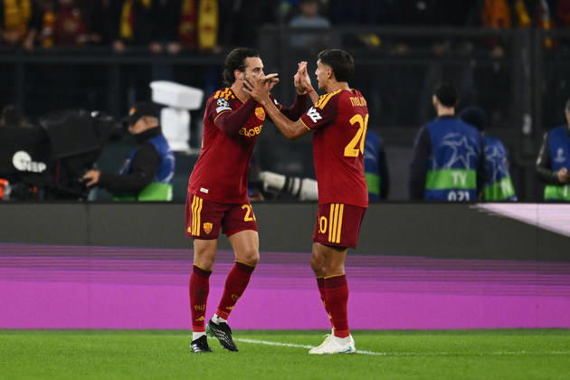 AS Roma v SK Slovan Bratislava - UEFA Champions League 2026 27 League Phase MD3 Mario Hermoso of A.S. Roma celebrates after scoring the goal in a 1-0 victory during the UEFA Champions League phase day 3 football match between A.S. Roma and S.K. Slovan Bratislava at the Olympic Stadium in Rome, Italy, on October 20, 2026. Rome Italy Italy  Copyright: xDomenicoxCippitellix originalFilename:cippitelli-asromavs261020_np57g.jpg