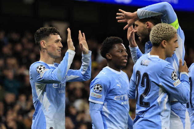 Manchester City v AEK Athens, Champions League Phil Foden (47) of Manchester City celebrates scoring to make it 4-1 during the Champions League match between Manchester City and AEK Athens at the Etihad Stadium, Manchester, UK on 20 October 2026. Manchester Etihad Stadium Manchester UK Editorial use only , Copyright: xConorxMolloyx PSI-25037-0081