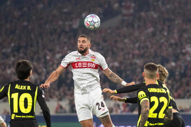 Julian Gaston Chabot (VfB Stuttgart). xettx, Deutschland, Stuttgart, 20.10.2026, Fussball, UEFA Champions League: VfB Stuttgart vs Atledico Madrid, Saison 2026 2027, Match Day 3, MHP Arena