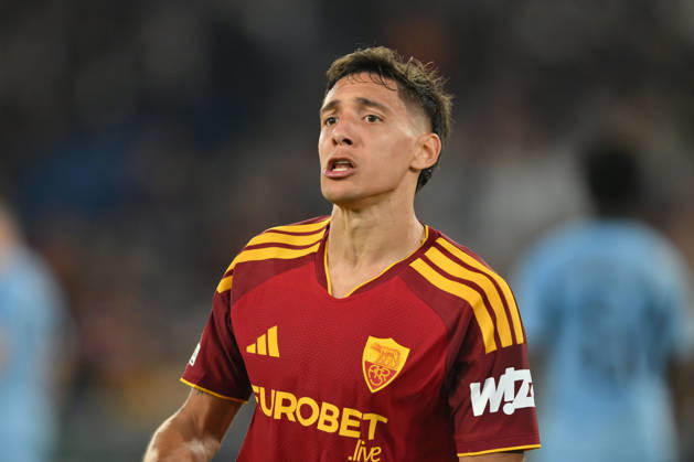 AS Roma v Slovan Bratislava - UEFA Champions League ROME, ITALY - OCTOBER 20 : Nahuer Molina (20) of AS Roma celebrates after scoring a goal during the Champions League match between AS Roma and Slovan Bratislava at Stadio Olimpico on October 20 ,2026 in Rome, Italy. Claudio Pasquazi Anadolu Rome Italy. Editorial use only. Please get in touch for any other usage. Copyright: x2026xAnadoluxClaudioxPasquazix