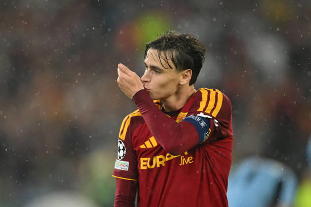AS Roma v Slovan Bratislava - UEFA Champions League ROME, ITALY - OCTOBER 20 : Nicolo’ Pisilli of AS Roma celebrates after scoring a goal during the Champions League match between AS Roma and Slovan Bratislava at Stadio Olimpico on October 20 ,2026 in Rome, Italy. Claudio Pasquazi Anadolu Rome Italy. Editorial use only. Please get in touch for any other usage. Copyright: x2026xAnadoluxClaudioxPasquazix