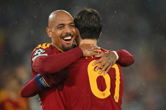 AS Roma v Slovan Bratislava - UEFA Champions League ROME, ITALY - OCTOBER 20 : Nicolo’ Pisilli of AS Roma celebrates after scoring a goal during the Champions League match between AS Roma and Slovan Bratislava at Stadio Olimpico on October 20 ,2026 in Rome, Italy. Claudio Pasquazi Anadolu Rome Italy. Editorial use only. Please get in touch for any other usage. Copyright: x2026xAnadoluxClaudioxPasquazix