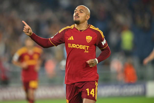 AS Roma v Slovan Bratislava - UEFA Champions League ROME, ITALY - OCTOBER 20 : Donyell Malen of AS Roma celebrates after scores The penalty during the Champions League match between Slovan Bratislava at Stadio Olimpico on October 20 ,2026 in Rome, Italy. Claudio Pasquazi Anadolu Rome Italy. Editorial use only. Please get in touch for any other usage. Copyright: x2026xAnadoluxClaudioxPasquazix