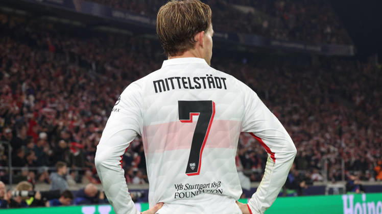 20.10.2026, xrekx, Fussball UEFA Champions League, VfB Stuttgart - Atletico Madrid v.l. Maximilian Mittelstädt (VfB Stuttgart) Stuttgart