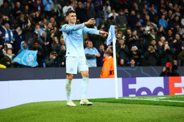 Phil Foden of Manchester City scores to make it 4-1 and celebrates Manchester City v AEK Athens, UEFA Champions League, Football, Etihad Stadium, Manchester, UK - 20 Oct 2026Manchester Etihad Stadium United Kingdom  Copyright: xPaulxCurrie Shutterstockx 17226782ax