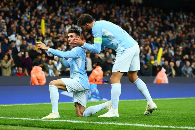 Phil Foden of Manchester City scores to make it 4-1 and celebrates Manchester City v AEK Athens, UEFA Champions League, Football, Etihad Stadium, Manchester, UK - 20 Oct 2026Manchester Etihad Stadium United Kingdom  Copyright: xPaulxCurrie Shutterstockx 17226782ay