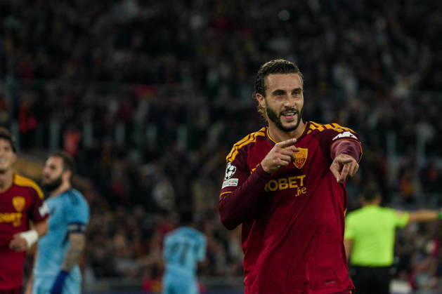 SOCCER - UEFA Champions League - AS Roma vs. Slovan Bratislava Photo by IPA ABACAPRESS.COM89962925 - Mario Hermoso of AS Roma during the AS Roma vs. Slovan Bratislava UEFA Champions League soccer match in Rome, Italy, on October 20, 2026 Rome Italy  Copyright: xIPAxSport ABACAx