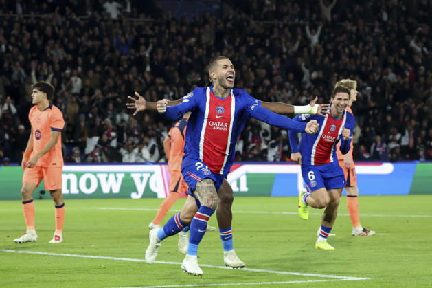 FOOTBALL : Paris Saint Germain Vs FC Barcelone - Ligue des Champions - 20 10 2026 Joie - But de Lucas Hernandez (Paris Saint Germain) ParisFrance  Copyright: xMichaelxBaucherx
