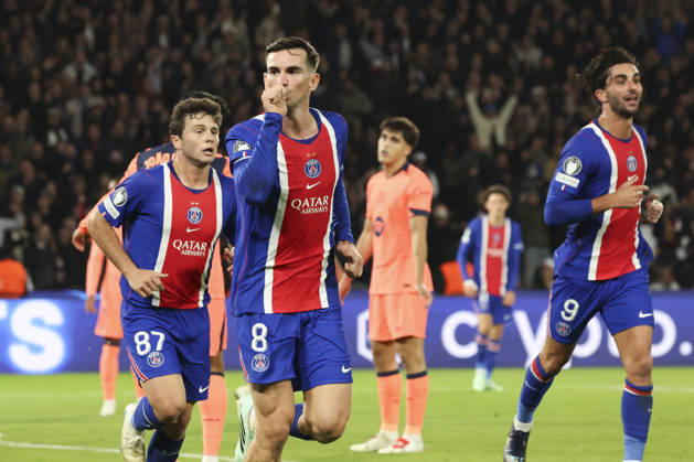 FOOTBALL : Paris Saint Germain Vs FC Barcelone - Ligue des Champions - 20 10 2026 Joie - But de Fabian Ruiz (Paris Saint Germain) ParisFrance  Copyright: xMichaelxBaucherx