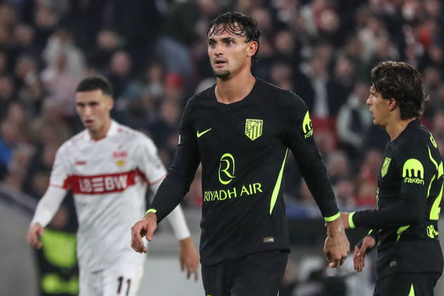 Stuttgart 20.10.2026. Pilka nozna Liga Mistrzow UEFA sezon 2026 2027 kolejka 3 mecz: VfB Stuttgart - Atletico Madryt --- Football UEFA Champions League season 2025 2026 round 3 match: VfB Stuttgart - Atletico de Madrid nz Marc Pubill Fot. Kacper Staniec NEWSPIX.PL --- newspix.pl
