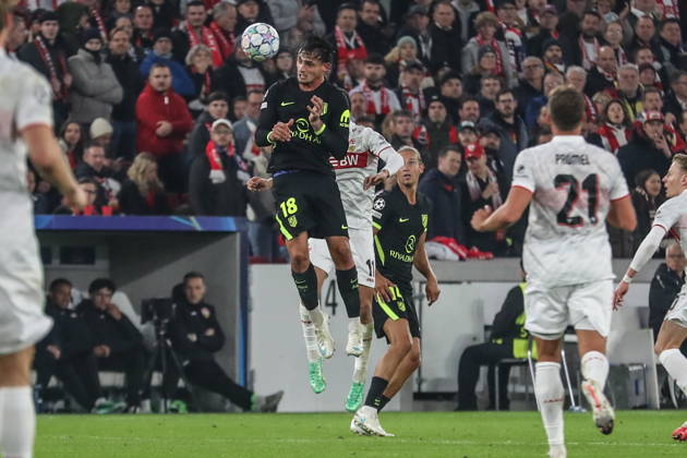 Stuttgart 20.10.2026. Pilka nozna Liga Mistrzow UEFA sezon 2026 2027 kolejka 3 mecz: VfB Stuttgart - Atletico Madryt --- Football UEFA Champions League season 2025 2026 round 3 match: VfB Stuttgart - Atletico de Madrid nz Marc Pubill Fot. Kacper Staniec NEWSPIX.PL --- newspix.pl 