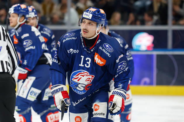 20.10.2026 Swiss Life Arena Zuerich, SCHWEIZ, Saison 2026 2027 Herren Eishockey National League ZSC Lions - HC Davos Torjubel Justin Sigrist (ZSC Lions)