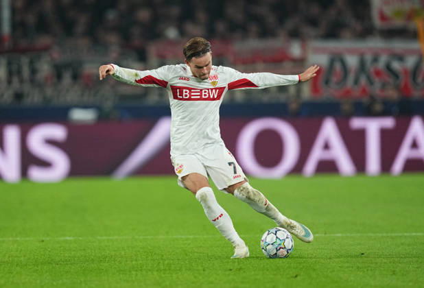 Maximilian Mittelstadt (VFB Stuttgart) during VfB Stuttgart and Atlético Madrid, League Phase UEFA Champions League, at MHPArena, Stuttgart, Germany on October 20, 2026. DeFodi Images. -