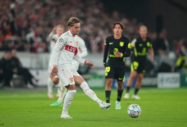 Maximilian Mittelstadt (VFB Stuttgart) during VfB Stuttgart and Atlético Madrid, League Phase UEFA Champions League, at MHPArena, Stuttgart, Germany on October 20, 2026. DeFodi Images. -