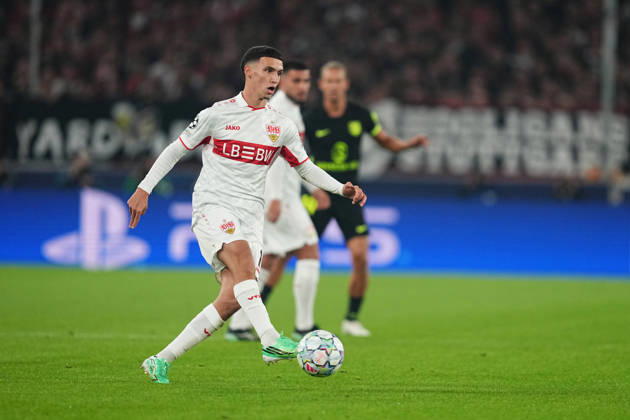 Bilal El Khannouss (VFB Stuttgart) during VfB Stuttgart and Atlético Madrid, League Phase UEFA Champions League, at MHPArena, Stuttgart, Germany on October 20, 2026. DeFodi Images. -