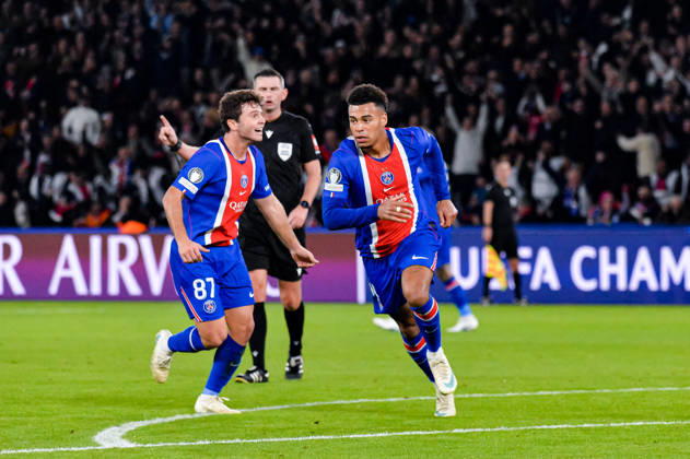 Joie des joueurs du Paris SG aprés le but de Desire Doue (Paris SG) - Match de Ligue Des Champions 2026-2027 (LDC) PSG - Barcelone (4-2) au Parc des Princes à Paris, le 20 octobre 2026. 2026-2027 Champions League (UCL) match: PSG vs. Barcelona (4–2) at the Parc des Princes in Paris, October 20, 2026. Paris France Copyright: xMichaelxBaucherx xPsnewZx xBestimagexMichaelxBaucherx xPsnewZx xBestimagex