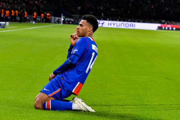 Joie des joueurs du Paris SG aprés le but de Desire Doue (Paris SG) - Match de Ligue Des Champions 2026-2027 (LDC) PSG - Barcelone (4-2) au Parc des Princes à Paris, le 20 octobre 2026. 2026-2027 Champions League (UCL) match: PSG vs. Barcelona (4–2) at the Parc des Princes in Paris, October 20, 2026. Paris France Copyright: xMichaelxBaucherx xPsnewZx xBestimagexMichaelxBaucherx xPsnewZx xBestimagex