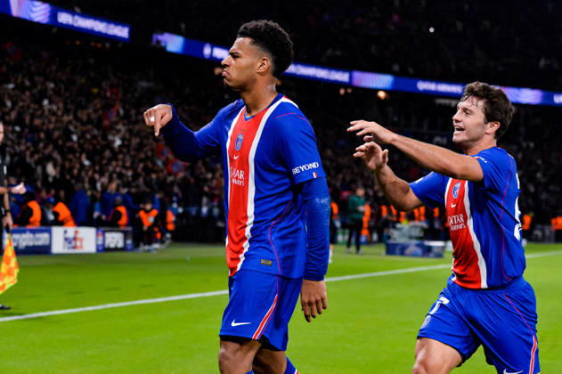 Joie des joueurs du Paris SG aprés le but de Desire Doue (Paris SG) - Match de Ligue Des Champions 2026-2027 (LDC) PSG - Barcelone (4-2) au Parc des Princes à Paris, le 20 octobre 2026. 2026-2027 Champions League (UCL) match: PSG vs. Barcelona (4–2) at the Parc des Princes in Paris, October 20, 2026. Paris France Copyright: xMichaelxBaucherx xPsnewZx xBestimagexMichaelxBaucherx xPsnewZx xBestimagex