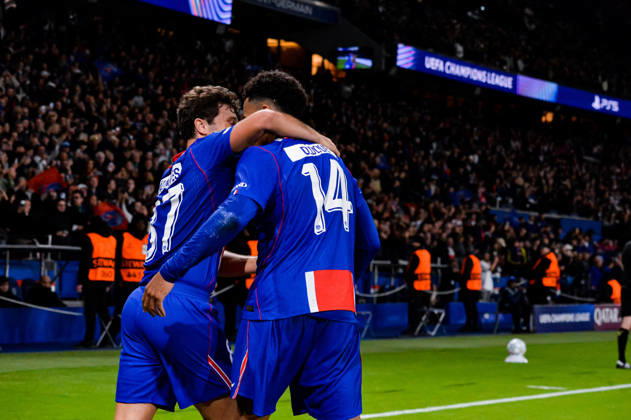 Joie des joueurs du Paris SG aprés le but de Desire Doue (Paris SG) - Match de Ligue Des Champions 2026-2027 (LDC) PSG - Barcelone (4-2) au Parc des Princes à Paris, le 20 octobre 2026. 2026-2027 Champions League (UCL) match: PSG vs. Barcelona (4–2) at the Parc des Princes in Paris, October 20, 2026. Paris France Copyright: xMichaelxBaucherx xPsnewZx xBestimagexMichaelxBaucherx xPsnewZx xBestimagex