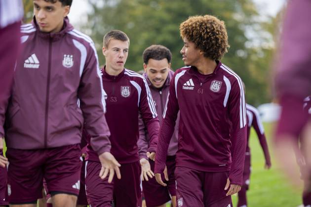 RSC Anderlecht open training 21 10 NEERPEDE, BELGIUM - OCTOBER 21 : Nga Kana Joshua midfielder of RSC Anderlecht during an open training pictured on October 21, 2026 in Neerpede, Belgium, 21 10 2026 Neerpede Belgium  Copyright: xXpix