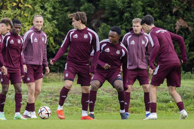 RSC Anderlecht open training 21 10 NEERPEDE, BELGIUM - OCTOBER 21 : Players of RSC Anderlecht during an open training pictured on October 21, 2026 in Neerpede, Belgium, 21 10 2026 Neerpede Belgium  Copyright: xXpix