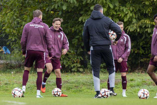 RSC Anderlecht open training 21 10 NEERPEDE, BELGIUM - OCTOBER 21 : Players of RSC Anderlecht during an open training pictured on October 21, 2026 in Neerpede, Belgium, 21 10 2026 Neerpede Belgium  Copyright: xXpix
