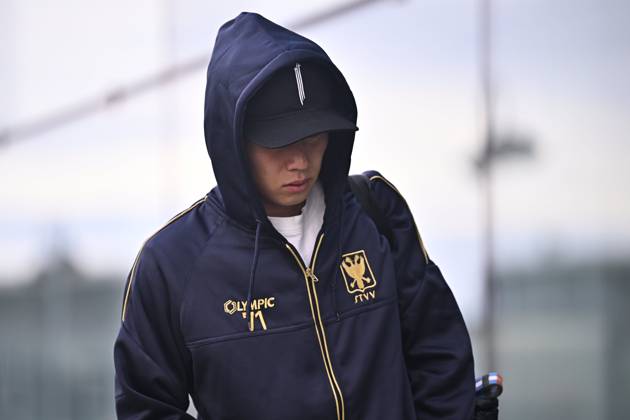 FC Midtjylland v Sint-Truidense VV - UEFA Conference League Media Activities 21 10 2026 LIEGE, BELGIUM - OCTOBER 21 : Araki Ryotaro midfielder of Sint-Truidense VV pictured at the Liege airport before departure for the UEFA Conference League 2026 27 League Phase matchday 2 match between FC Midtjylland and Sint-Truidense VV on October 21, 2026 in Liege, Belgium, 21 10 2026 Liege Belgium Copyright: xTomasxSiskx