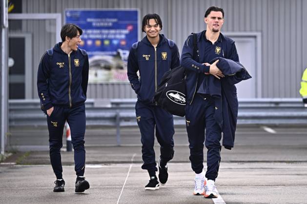 FC Midtjylland v Sint-Truidense VV - UEFA Conference League Media Activities 21 10 2026 LIEGE, BELGIUM - OCTOBER 21 : Players of Sint-Truidense VV pictured at the Liege airport before departure for the UEFA Conference League 2026 27 League Phase matchday 2 match between FC Midtjylland and Sint-Truidense VV on October 21, 2026 in Liege, Belgium, 21 10 2026 Liege Belgium Copyright: xTomasxSiskx