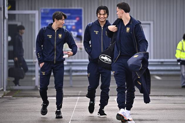 FC Midtjylland v Sint-Truidense VV - UEFA Conference League Media Activities 21 10 2026 LIEGE, BELGIUM - OCTOBER 21 : Players of Sint-Truidense VV pictured at the Liege airport before departure for the UEFA Conference League 2026 27 League Phase matchday 2 match between FC Midtjylland and Sint-Truidense VV on October 21, 2026 in Liege, Belgium, 21 10 2026 Liege Belgium Copyright: xTomasxSiskx