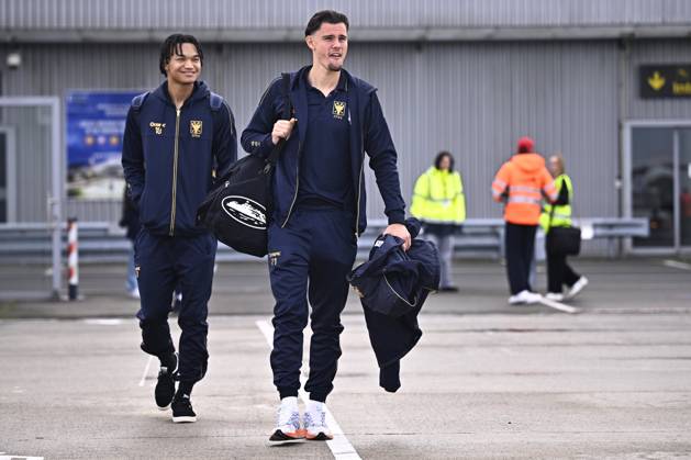 FC Midtjylland v Sint-Truidense VV - UEFA Conference League Media Activities 21 10 2026 LIEGE, BELGIUM - OCTOBER 21 : Players of Sint-Truidense VV pictured at the Liege airport before departure for the UEFA Conference League 2026 27 League Phase matchday 2 match between FC Midtjylland and Sint-Truidense VV on October 21, 2026 in Liege, Belgium, 21 10 2026 Liege Belgium Copyright: xTomasxSiskx