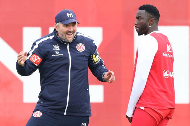 MICHAEL SILBERBAUER, SILAS KATOMPA MVUMPA TRAINING 1. FSV MAINZ 05 MAINZ