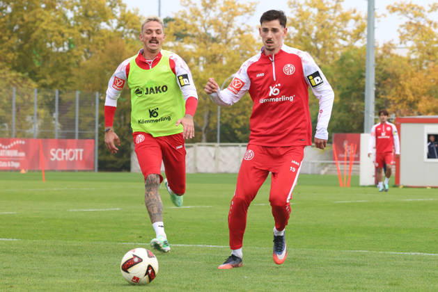 PHILLIP TIETZ, ANTHONY CACI TRAINING 1. FSV MAINZ 05 MAINZ