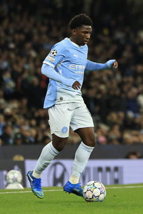 Manchester City v AEK Athens, Champions League Ryan McAidoo (56) of Manchester City during the Champions League match between Manchester City and AEK Athens at the Etihad Stadium, Manchester, UK on 20 October 2026. Manchester Etihad Stadium Manchester UK Editorial use only , Copyright: xConorxMolloyx PSI-25037-0147