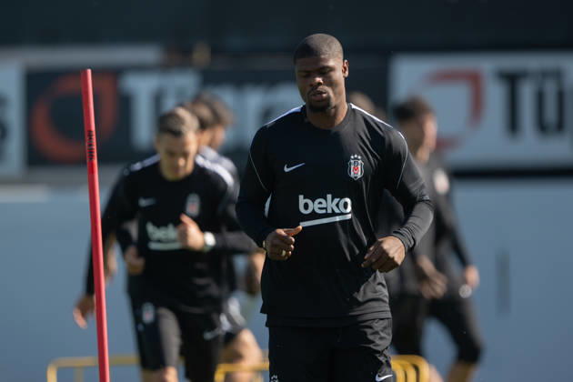 Besiktas training session ahead of UEFA Europa League match against Crystal Palace ISTANBUL, TURKIYE - OCTOBER 21: Emmanuel Agbadou of Besiktas takes part in a training session at BJK Nevzat Demir Training Facilities as the team completes its preparations ahead of their UEFA Europa League league phase week 3 football match against Crystal Palace in Istanbul, Turkiye, on October 21, 2026. Celal Gunes Anadolu Istanbul Turkey. Editorial use only. Please get in touch for any other usage.  Copyright: x2026xAnadoluxCelalxGunesx