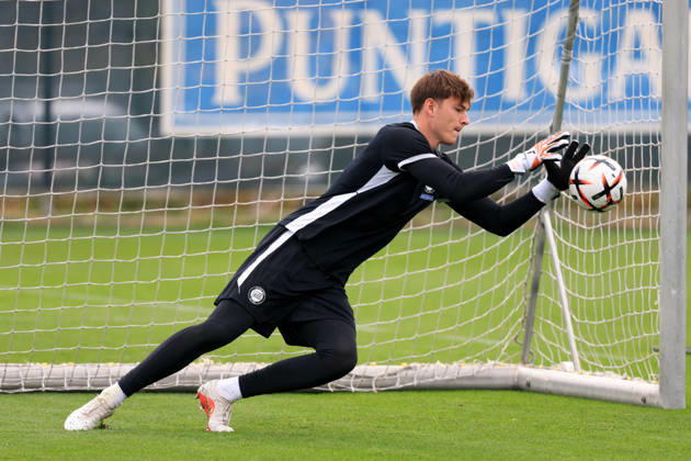 SOCCER - UEFA EL, Sturm vs Marseille GRAZ,AUSTRIA,21.OCT.26 - SOCCER - UEFA Europa League, SK Sturm Graz vs Olympique de Marseille, preview, training Sturm. Image shows Elias Lorenz (Sturm).  GEPAxpictures xMarioxBuehner-Weinrauch