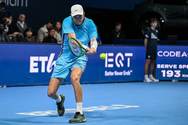 Martin Damm of the United States pictured in action during the European Open ATP, Tennis Herren tennis tournament in Brussels, on 21 October. This year s edition of the tournament is taking place from 17 to 25 October DAVIDxPINTENS  x190474670x