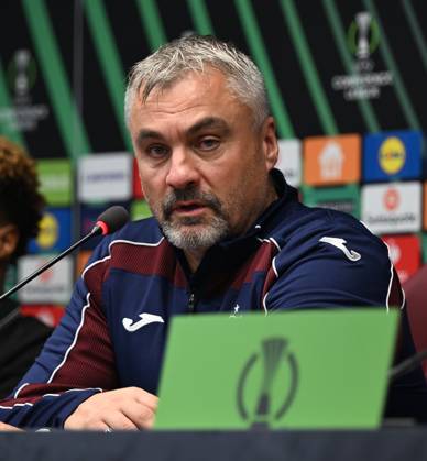 Trabzonspor hold press conference, PK, Pressekonferenz ahead of UEFA Conference League match against Hearts TRABZON, TURKIYE - OCTOBER 21: Trabzonspor head coach Thomas Reis and player Wagner Pina (not seen) attend a press conference at Papara Park ahead of their UEFA Conference League match against Scottish side Hearts in Trabzon, Turkiye, on October 21, 2026. Hasan Tascan Anadolu Trabzon Turkey. Editorial use only. Please get in touch for any other usage.  Copyright: x2026xAnadoluxHasanxTascanx