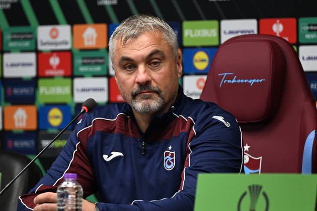 Trabzonspor hold press conference, PK, Pressekonferenz ahead of UEFA Conference League match against Hearts TRABZON, TURKIYE - OCTOBER 21: Trabzonspor head coach Thomas Reis and player Wagner Pina (not seen) attend a press conference at Papara Park ahead of their UEFA Conference League match against Scottish side Hearts in Trabzon, Turkiye, on October 21, 2026. Hasan Tascan Anadolu Trabzon Turkey. Editorial use only. Please get in touch for any other usage.  Copyright: x2026xAnadoluxHasanxTascanx