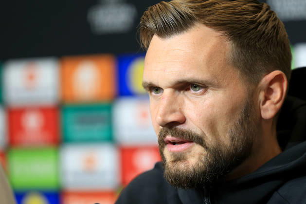SOCCER - UEFA EL, Sturm vs Marseille GRAZ,AUSTRIA,21.OCT.26 - SOCCER - UEFA Europa League, SK Sturm Graz vs Olympique de Marseille, preview, press conference, PK, Pressekonferenz Sturm. Image shows head coach Fabio Ingolitsch (Sturm).  GEPAxpictures xMarioxBuehner-Weinrauch