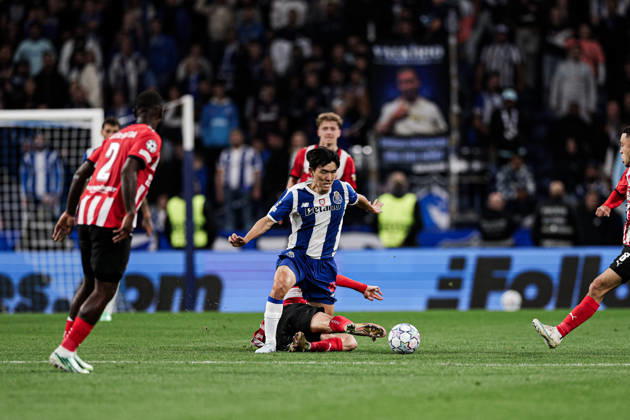 FC Porto v PSV Eindhoven - UEFA Champions League 2026 27 League Phase MD3 Inbeom Hwang of FC Porto in action during the UEFA Champions League 2026 27 League Phase MD3 match between FC Porto and PSV at Estadio do Dragao in Porto, Portugal, on October 20, 2026. porto Porto Portugal Copyright: xLuisxEirasx originalFilename:eiras-uefacham261020_npYJO