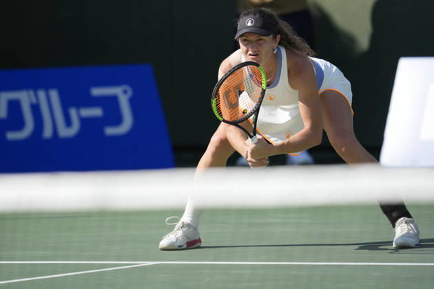 WTA, Tennis Damen Kinoshita Group Japan Open - Day 3 Jesika Maleckova of the Czech Republic plays with partner Miriam Skoch of the Czech Republic during their quarterfinal doubles match against Claire Liu of the United States and Kaitlin Quevedo of Spain at the 2026 Kinoshita Group Japan Open Women s tennis tournament at Utsubo Tennis Center in Osaka, Japan, on October 21, 2026. Osaka Japan  Copyright: xOwenxHammondx originalFilename:hammond-2026kino261021_npnPU.jpg