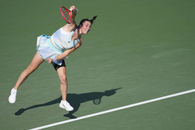 WTA, Tennis Damen Kinoshita Group Japan Open - Day 3 Tereza Valentova of the Czech Republic plays her round of 16 singles match against Lilli Tagger of Austria at the 2026 Kinoshita Group Japan Open Women s tennis tournament at Utsubo Tennis Center in Osaka, Japan, on October 21, 2026. Osaka Japan  Copyright: xOwenxHammondx originalFilename:hammond-2026kino261021_npuHW.jpg
